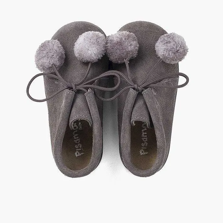 Pisamonas Boots>Booties With Pompoms For Boys And Girls