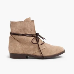 Pisamonas Boots>Boots Split Leather Waxed Laces