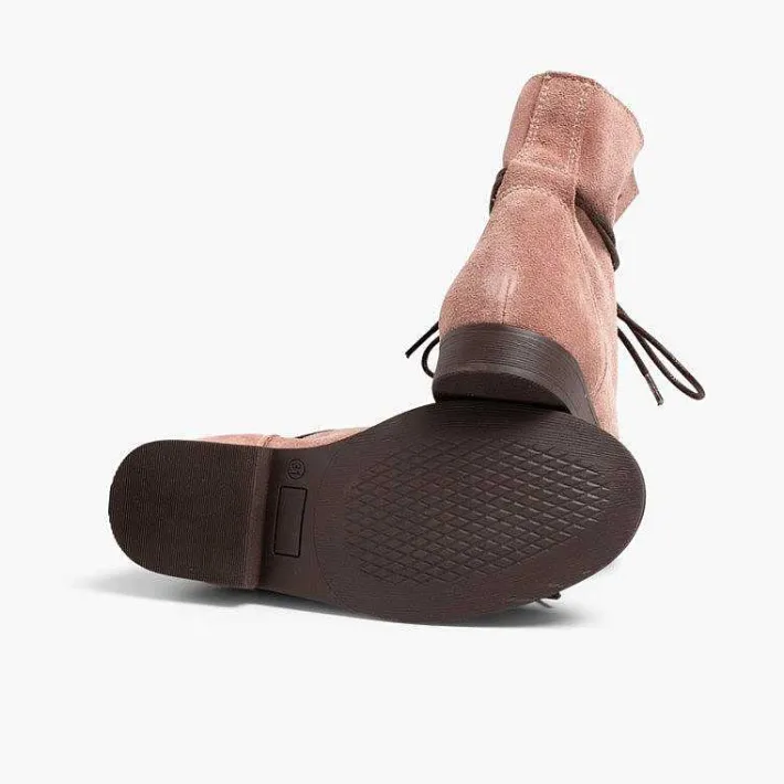 Pisamonas Boots>Boots Split Leather Waxed Laces