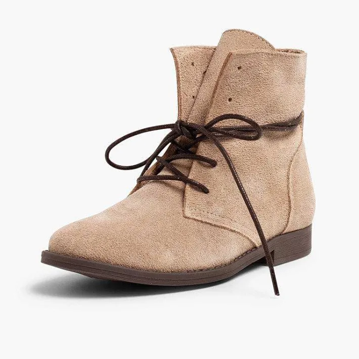 Pisamonas Boots>Boots Split Leather Waxed Laces