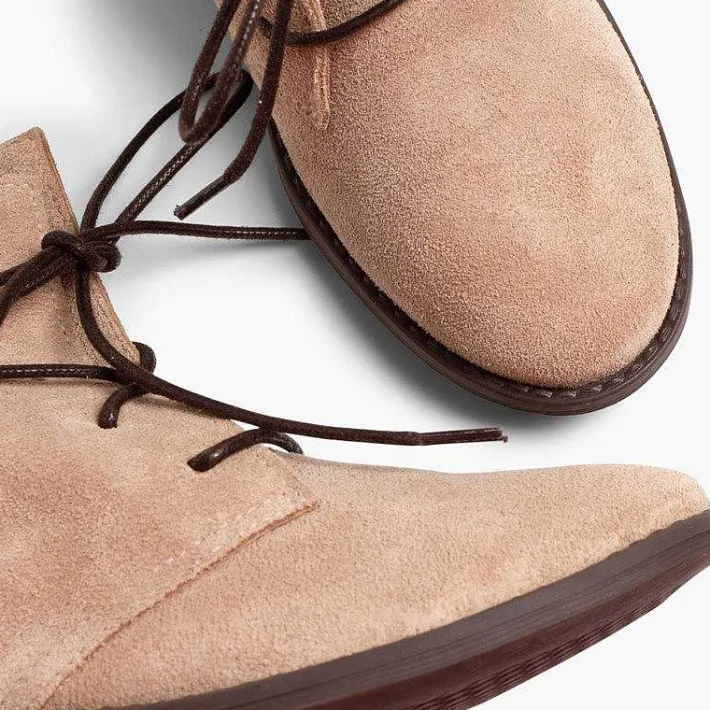 Pisamonas Boots>Boots Split Leather Waxed Laces