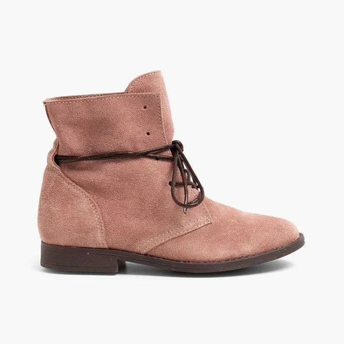 Pisamonas Boots>Boots Split Leather Waxed Laces