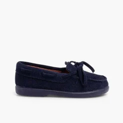 Pisamonas Moccasins & Loafers>Bow Suede Moccasins