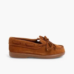 Pisamonas Moccasins & Loafers>Bow Suede Moccasins