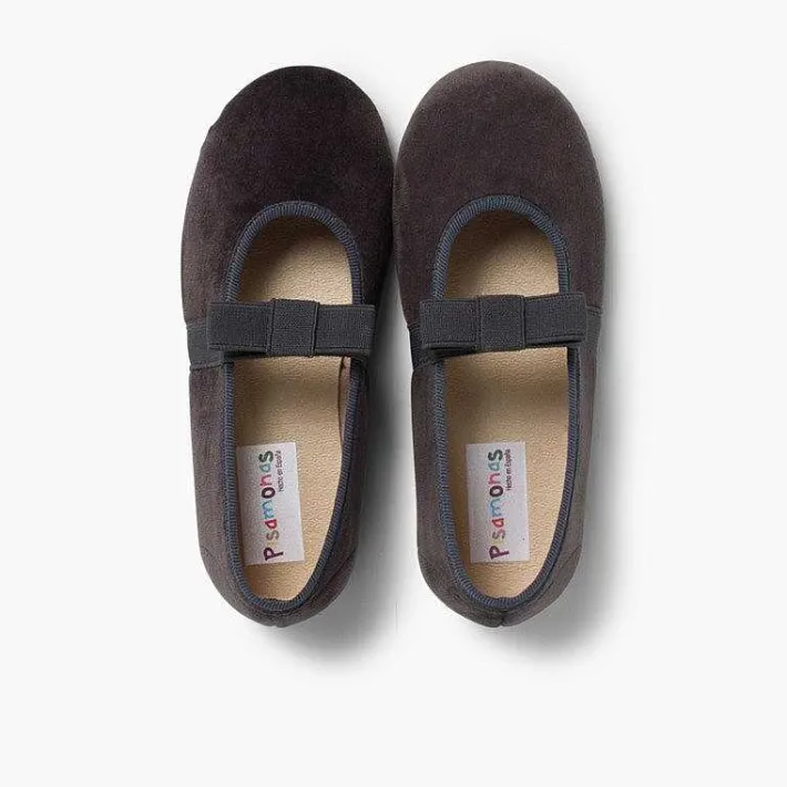 Pisamonas Ballet Pumps And Flats>Bow-Shaped Elastic Velvet Ballerinas