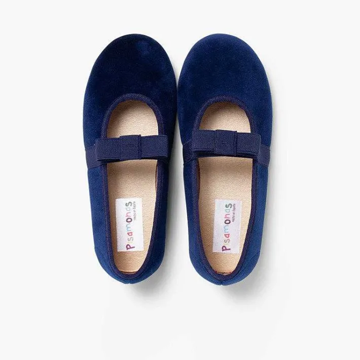 Pisamonas Ballet Pumps And Flats>Bow-Shaped Elastic Velvet Ballerinas
