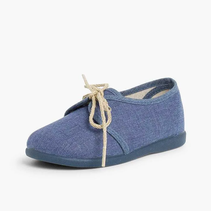 Pisamonas Brogues And Bluchers>Boys Canvas Blucher Shoe