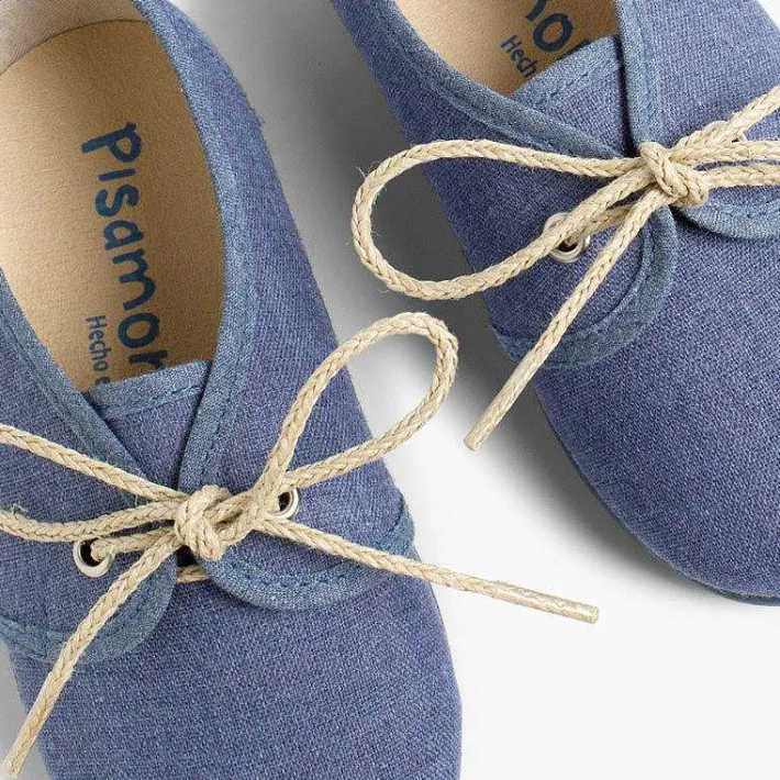 Pisamonas Brogues And Bluchers>Boys Canvas Blucher Shoe
