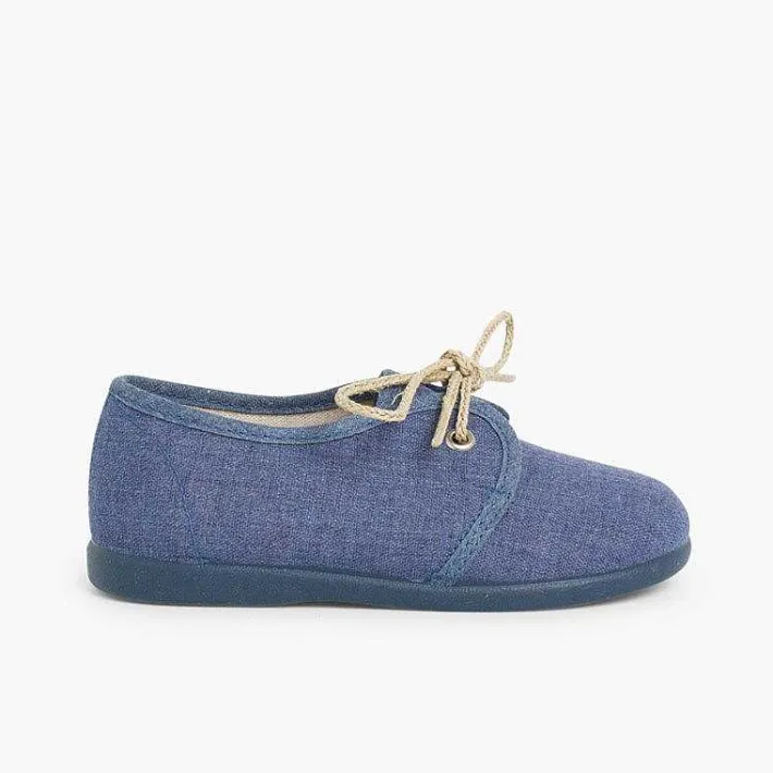 Pisamonas Brogues And Bluchers>Boys Canvas Blucher Shoe