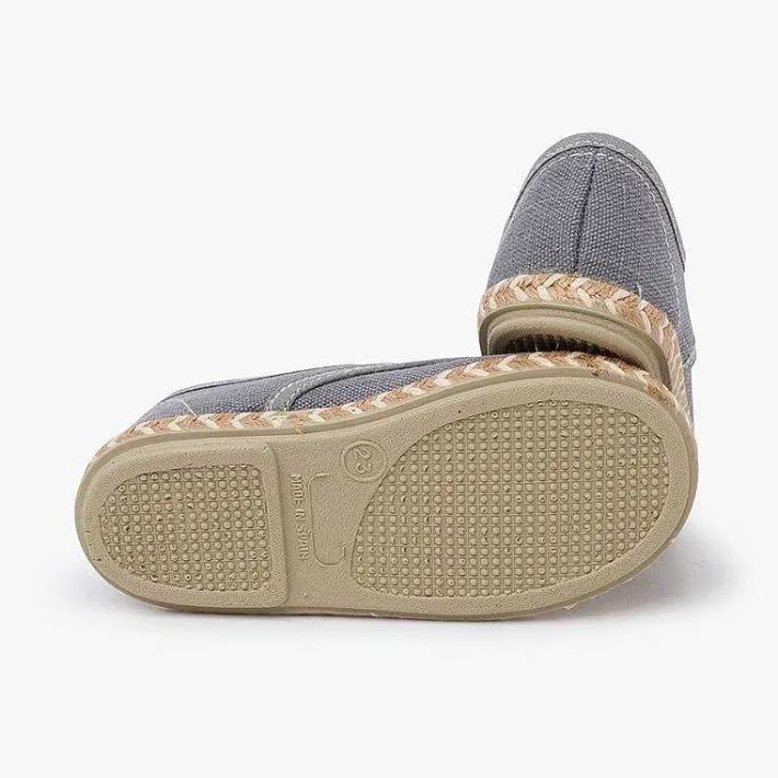 Pisamonas Communion Shoes>Boy'S Canvas Blucher With Two-Tone Jute Sole