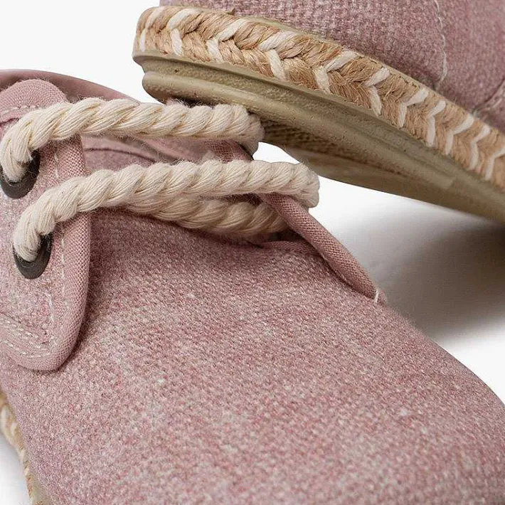 Pisamonas Communion Shoes>Boy'S Canvas Blucher With Two-Tone Jute Sole