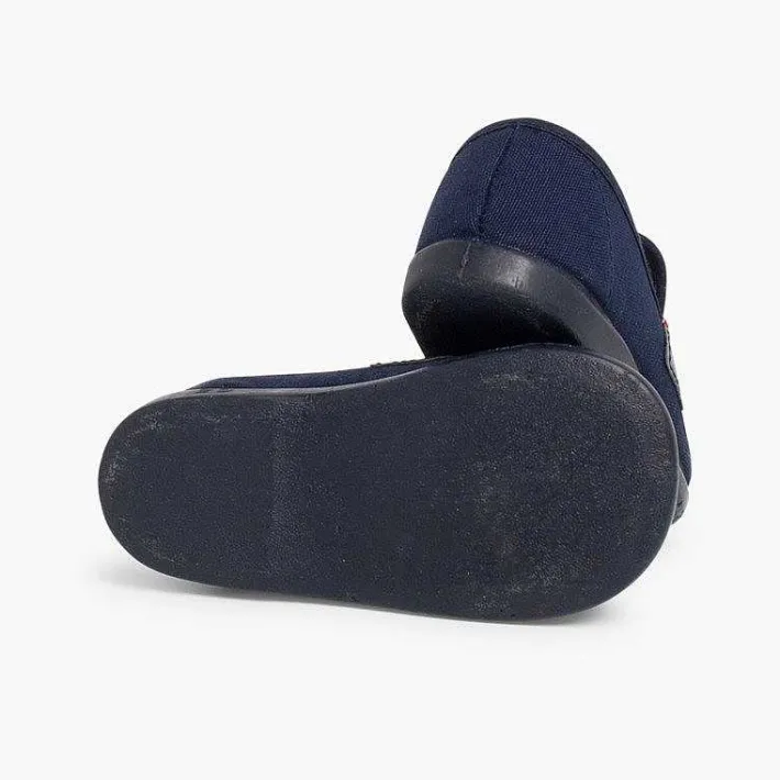 Pisamonas Moccasins And Loafers>Boys Coloured Band Canvas Moccasins