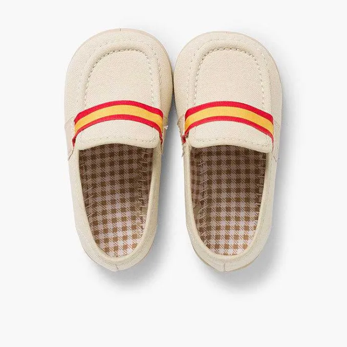 Pisamonas Moccasins And Loafers>Boys Coloured Band Canvas Moccasins