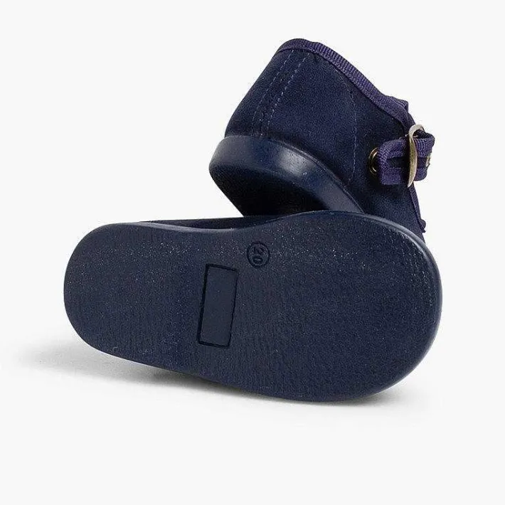 Pisamonas T-Bar Shoes>Boys Faux Suede T-Bar Shoes