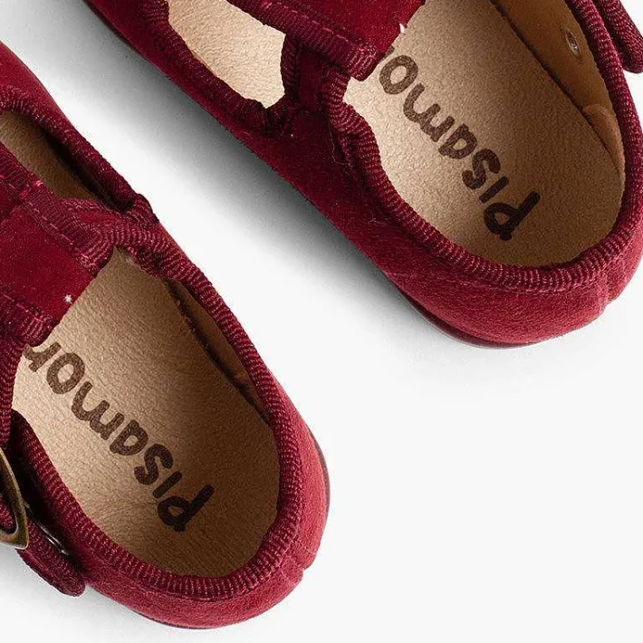 Pisamonas T-Bar Shoes>Boys Faux Suede T-Bar Shoes