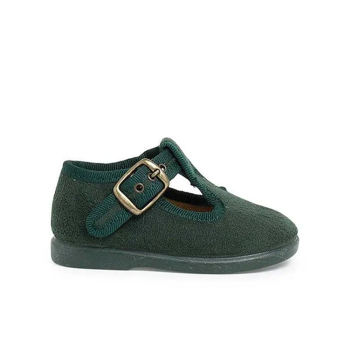 Pisamonas T-Bar Shoes>Boys Faux Suede T-Bar Shoes