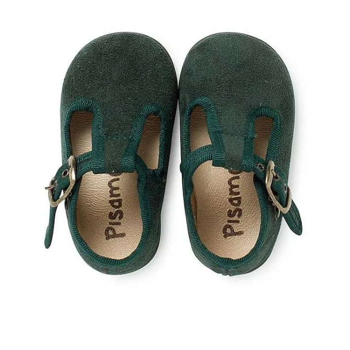 Pisamonas T-Bar Shoes>Boys Faux Suede T-Bar Shoes