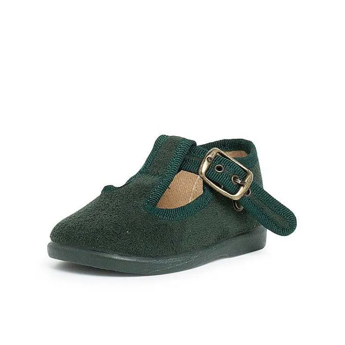 Pisamonas T-Bar Shoes>Boys Faux Suede T-Bar Shoes