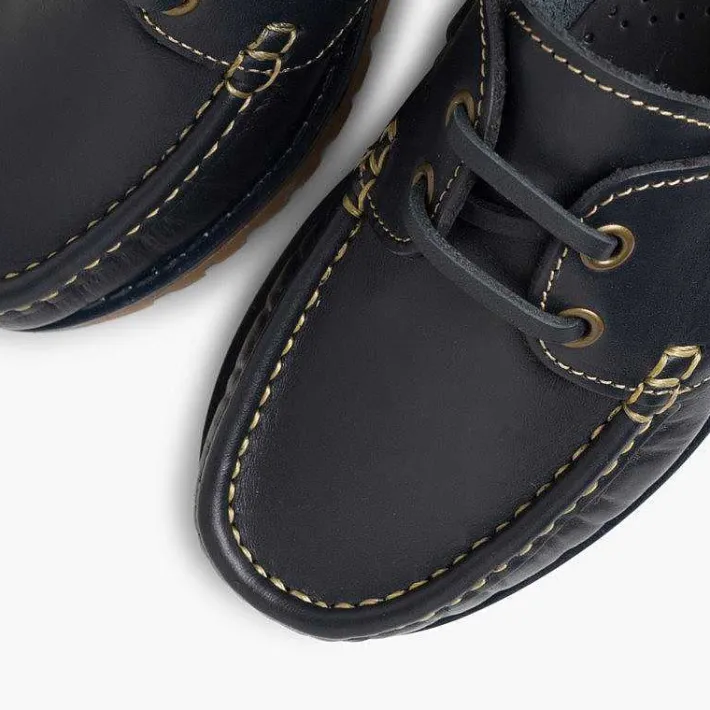 Pisamonas School Shoes>Boys Lace-Up Deck Shoes