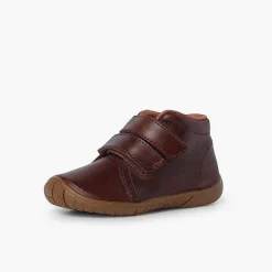 Pisamonas Boots>Boys Leather Boots Double Riptape Reinforced Toecap