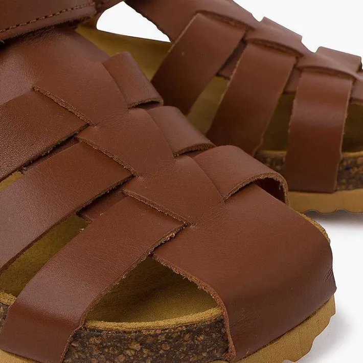 Pisamonas Sandals>Boy'S Leather Crab Sandals With Bio Sole