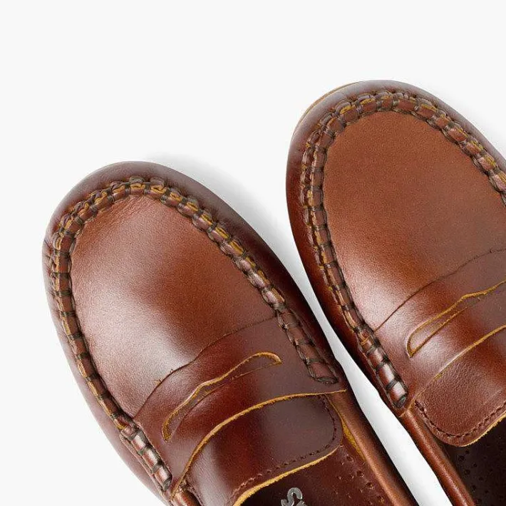 Pisamonas Moccasins And Loafers>Boys Leather Mask Slip-On Loafers