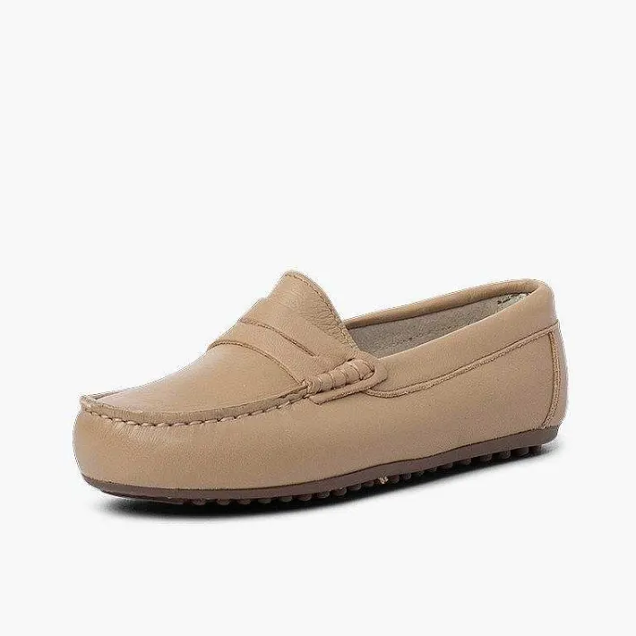Pisamonas Moccasins And Loafers>Boys´ Leather Moccasins With Detail Mask