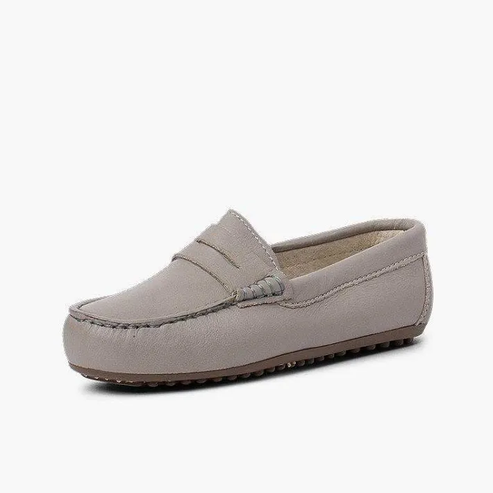 Pisamonas Moccasins And Loafers>Boys´ Leather Moccasins With Detail Mask