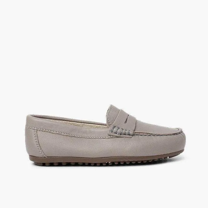 Pisamonas Moccasins And Loafers>Boys´ Leather Moccasins With Detail Mask