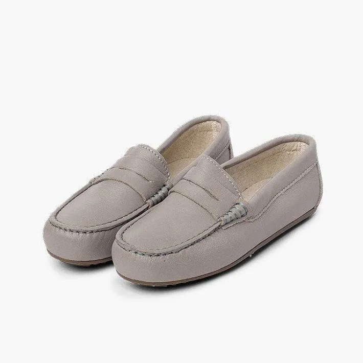 Pisamonas Moccasins And Loafers>Boys´ Leather Moccasins With Detail Mask