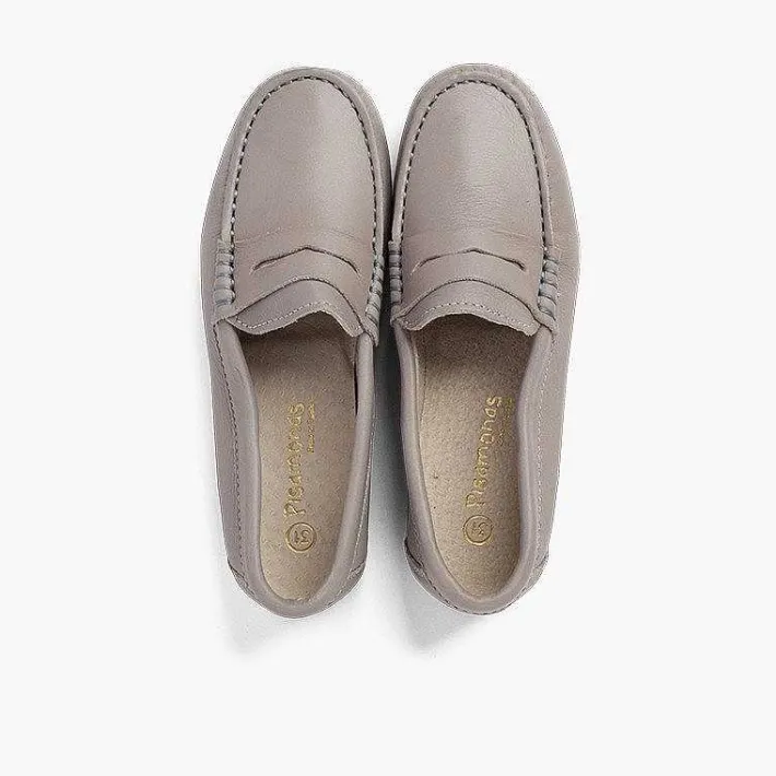 Pisamonas Moccasins And Loafers>Boys´ Leather Moccasins With Detail Mask