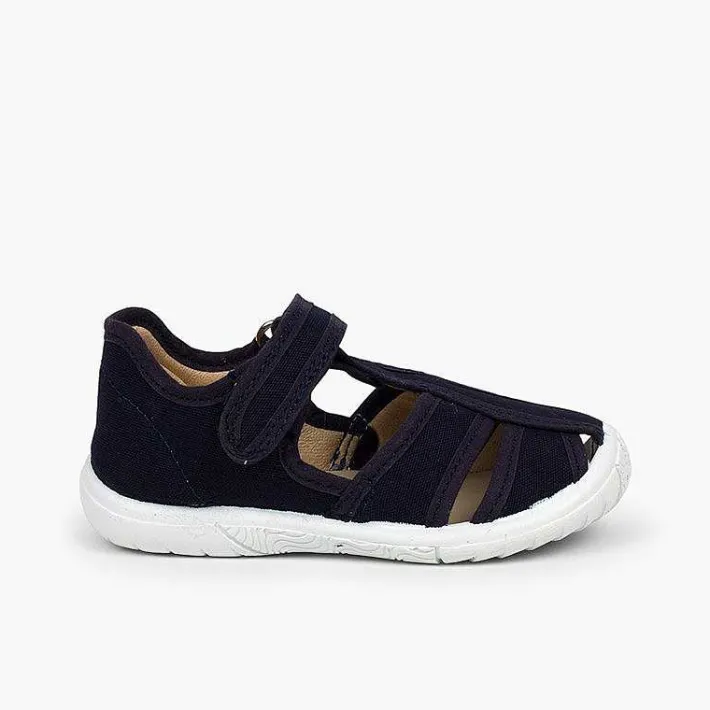 Pisamonas Sandals>Boys' Loop Fasteners T-Bar Sandals With Reinforced Toe