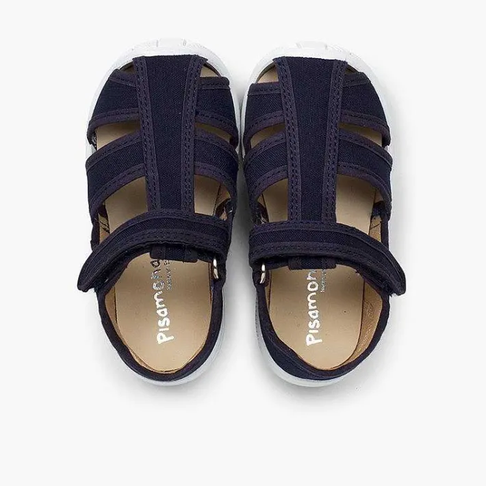 Pisamonas Sandals>Boys' Loop Fasteners T-Bar Sandals With Reinforced Toe