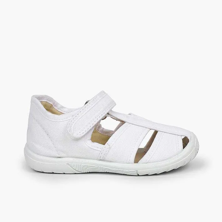 Pisamonas Sandals>Boys' Loop Fasteners T-Bar Sandals With Reinforced Toe