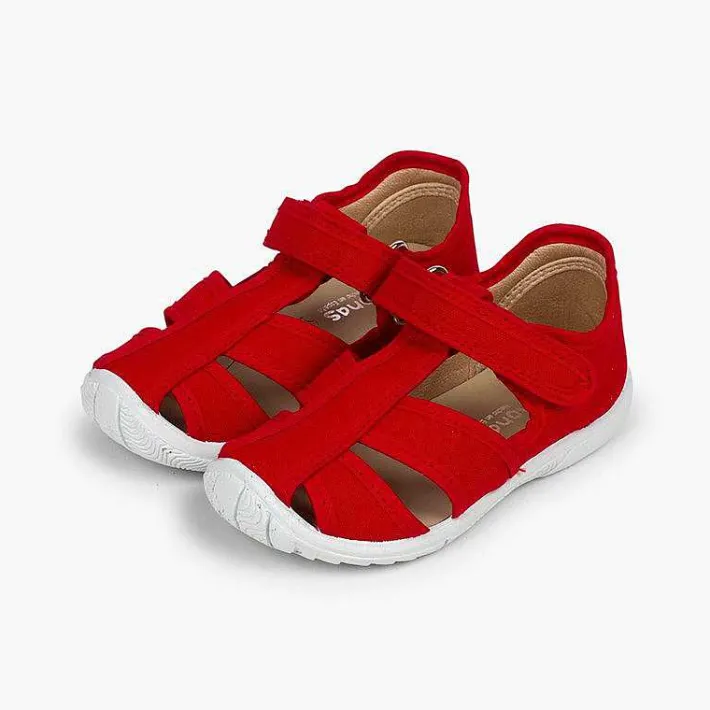 Pisamonas Sandals>Boys' Loop Fasteners T-Bar Sandals With Reinforced Toe