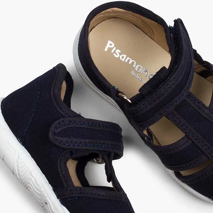 Pisamonas Sandals>Boys' Loop Fasteners T-Bar Sandals With Reinforced Toe