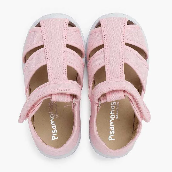 Pisamonas Sandals>Boys' Loop Fasteners T-Bar Sandals With Reinforced Toe