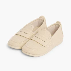 Pisamonas Moccasins And Loafers>Boys Plain Canvas Loafers