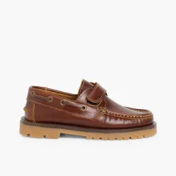 Pisamonas School Shoes>Boys Riptape Deck Shoes