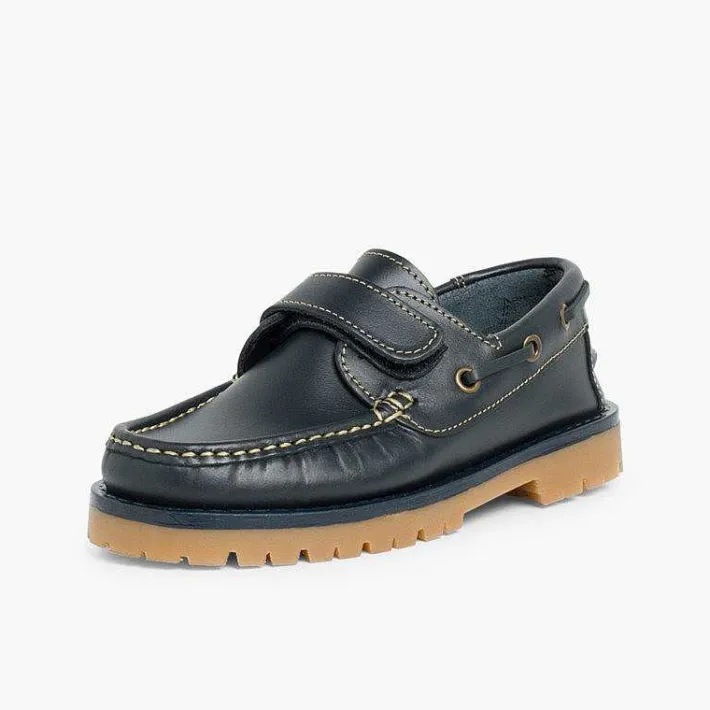 Pisamonas School Shoes>Boys Riptape Deck Shoes