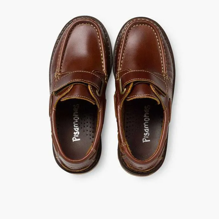 Pisamonas School Shoes>Boys Riptape Deck Shoes