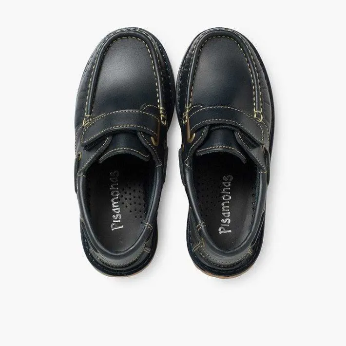 Pisamonas School Shoes>Boys Riptape Deck Shoes