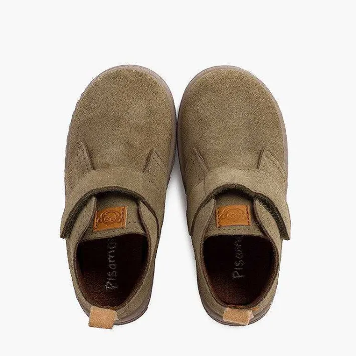 Pisamonas Boots>Boys Suede Boots Sport Sole With Adherent Strap