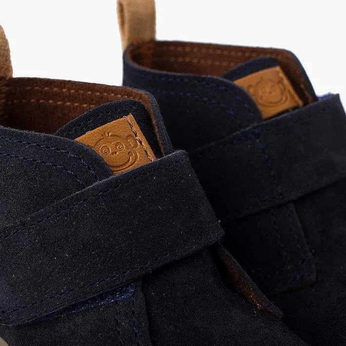 Pisamonas Boots>Boys Suede Boots Sport Sole With Adherent Strap