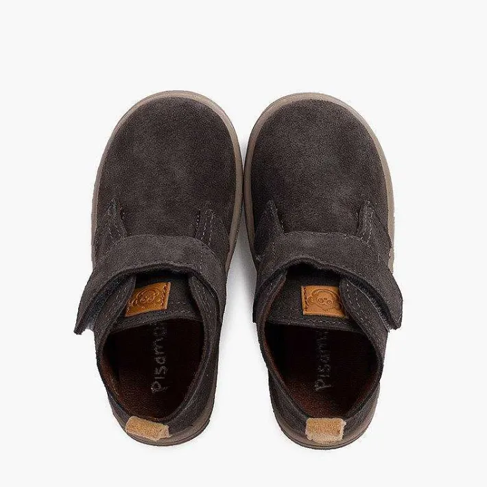 Pisamonas Boots>Boys Suede Boots Sport Sole With Adherent Strap