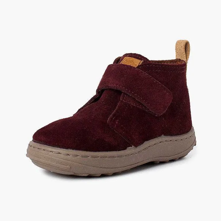 Pisamonas Boots>Boys Suede Boots Sport Sole With Adherent Strap