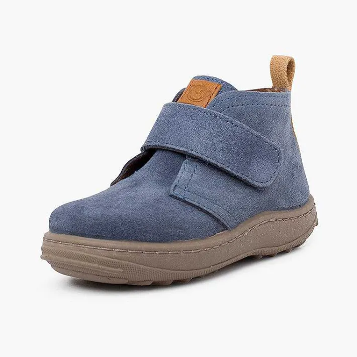 Pisamonas Boots>Boys Suede Boots Sport Sole With Adherent Strap