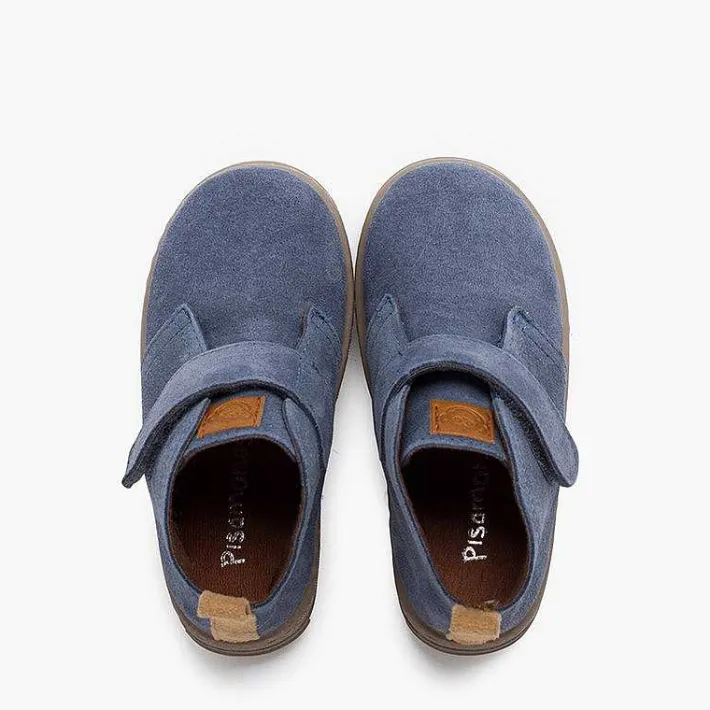 Pisamonas Boots>Boys Suede Boots Sport Sole With Adherent Strap