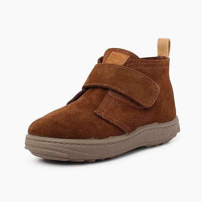 Pisamonas Boots>Boys Suede Boots Sport Sole With Adherent Strap