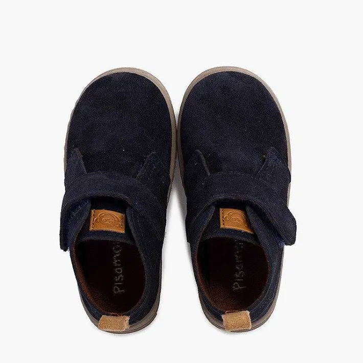 Pisamonas Boots>Boys Suede Boots Sport Sole With Adherent Strap